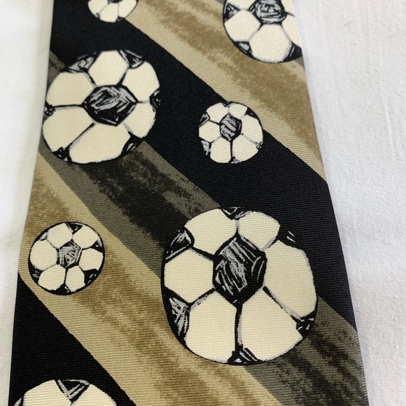“SOCCER Rules” Save the Children Novelty Silk Tie - Picture 1 of 6